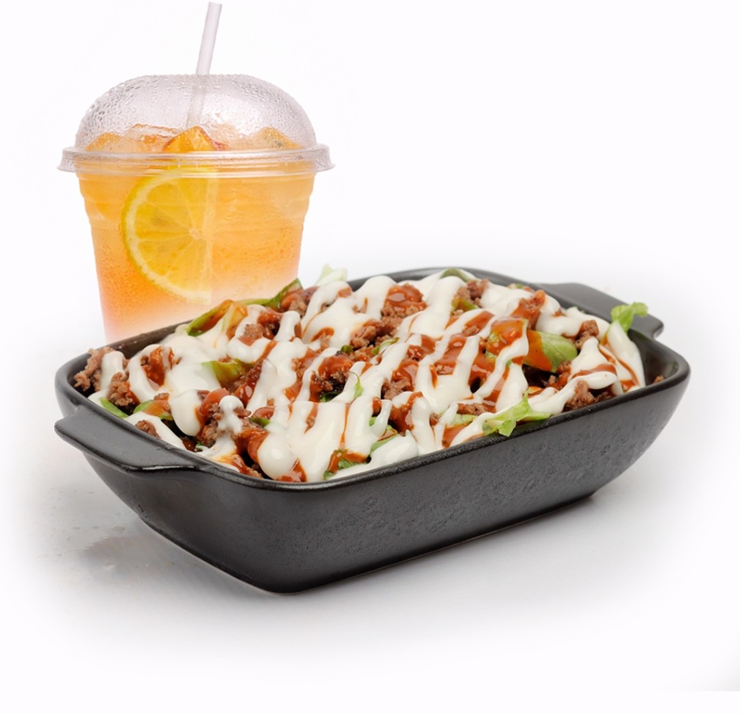 Loaded Fries + Mocktail